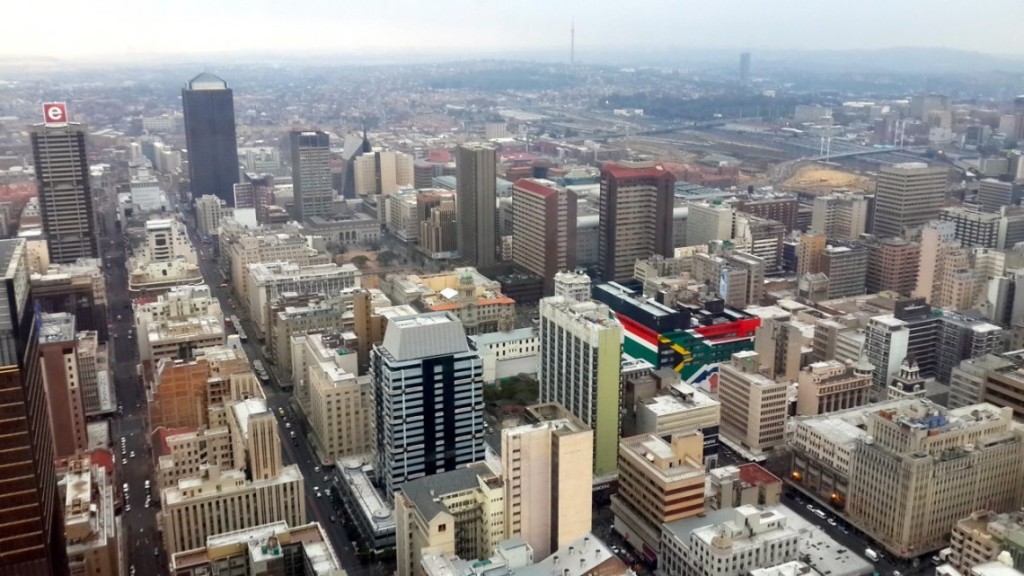 Vista do edifício Top of Africa, em Joanesburgo, África do Sul
