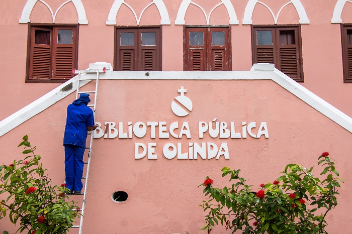 Fachada da Biblioteca Pública de Olinda