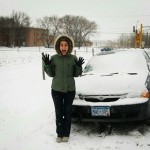 Quando meu carro encalhou na neve