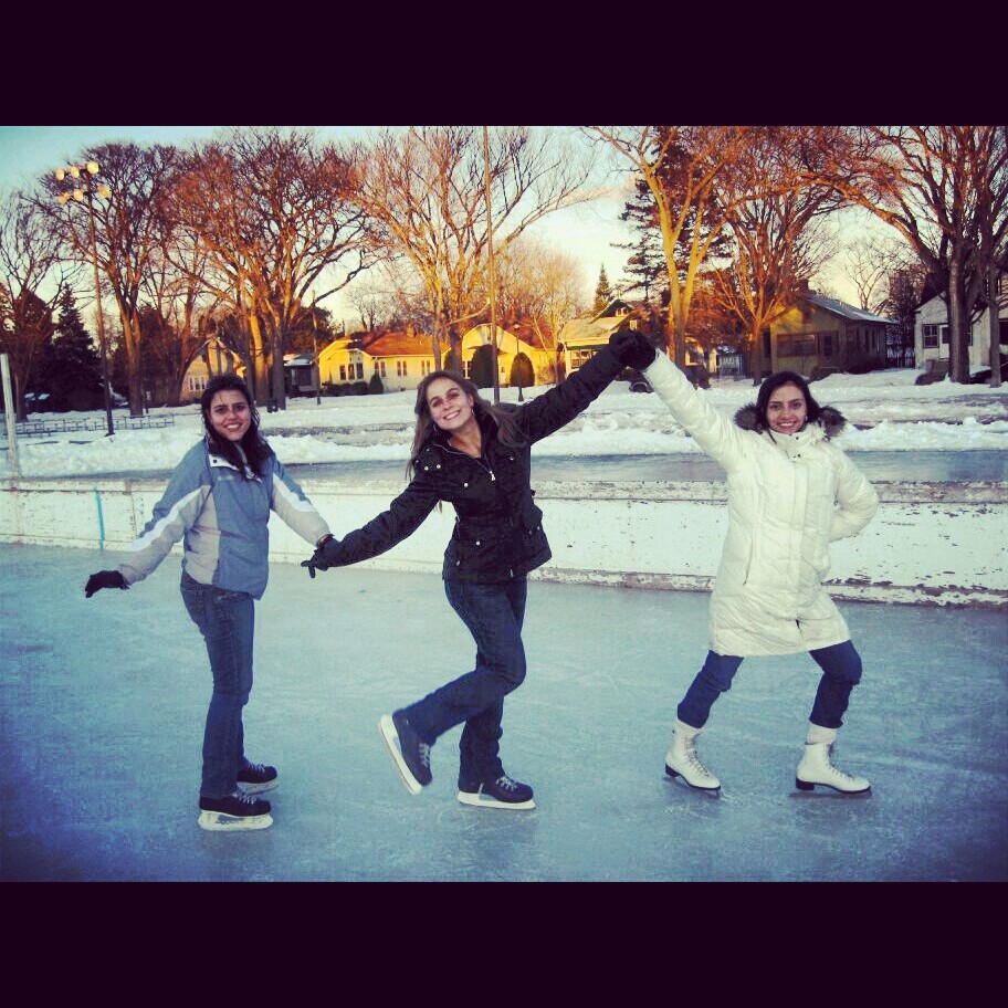 Patinação no gelo em Minnesota