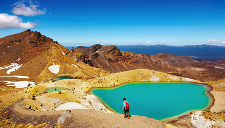 Emerald Lakes, Tongariro National Park, New Zealand