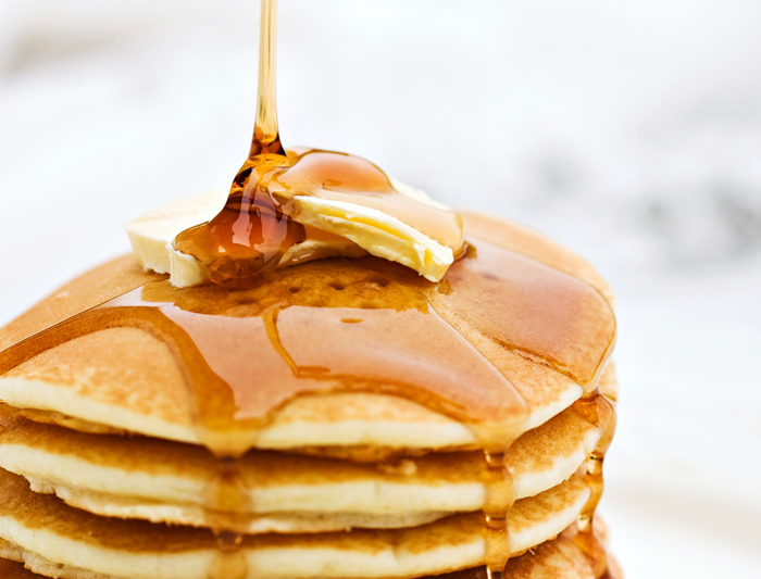 panquecas maple syrup