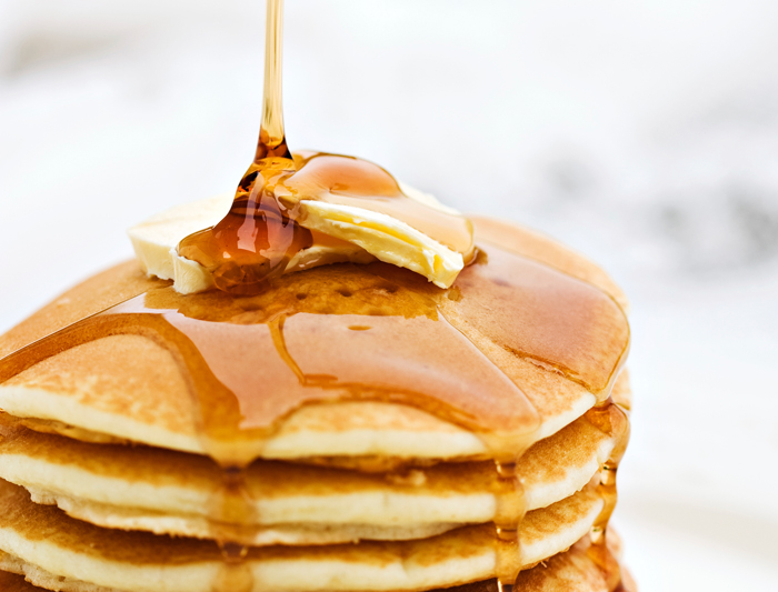 panquecas maple syrup