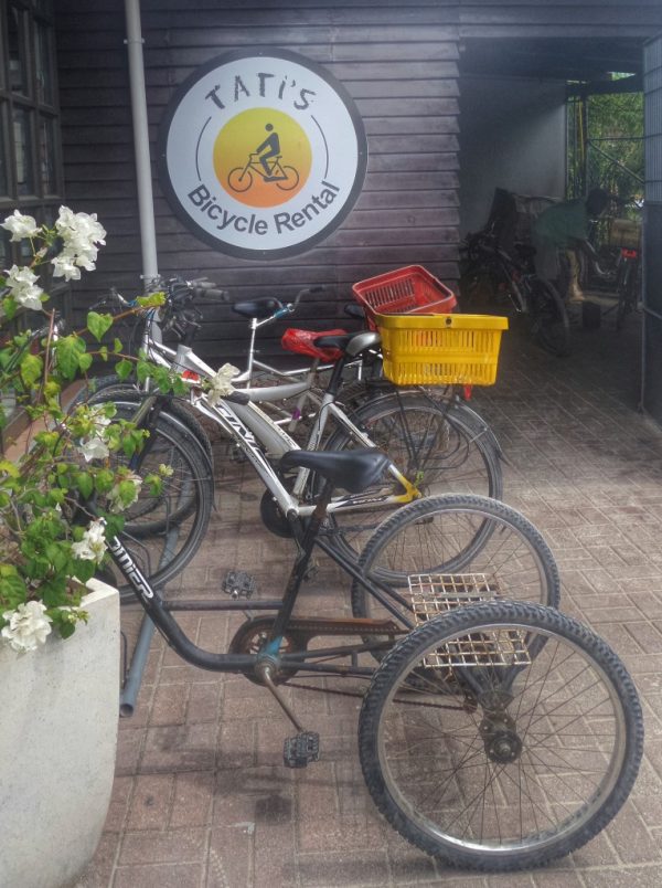 Aluguel de bicicletas em La Digue, uma das ilhas em Seychelles.