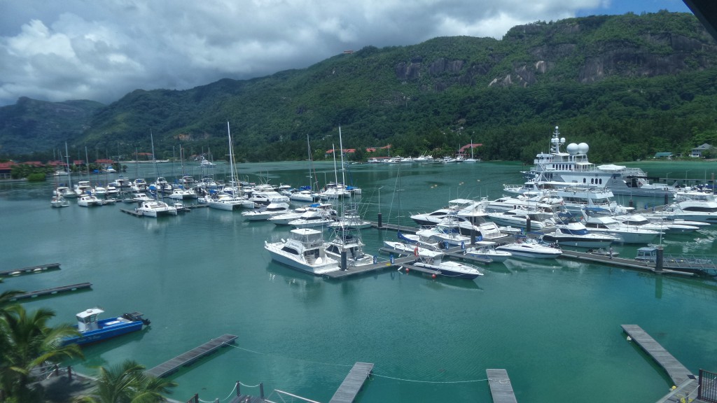 Eden Island, ilha artificial em Mahé, Seychelles.