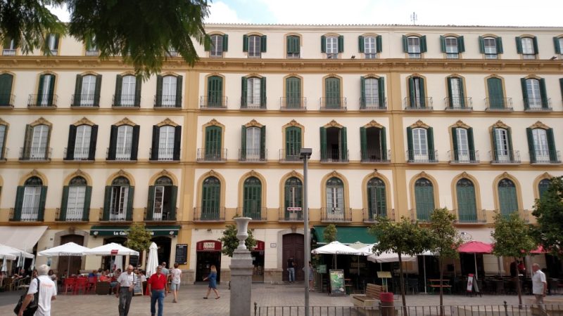 Fachada da Casa Picasso, em Málaga, na Espanha.