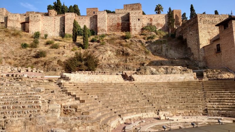 Auditório de Teatro Romano na Cidade Murada, em Málaga, Epanha.