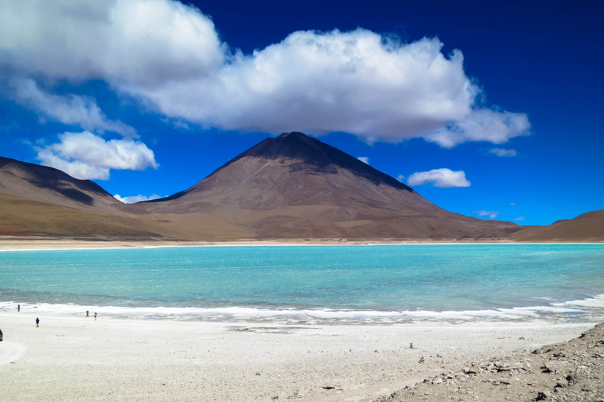 Lago deserto do Atacama