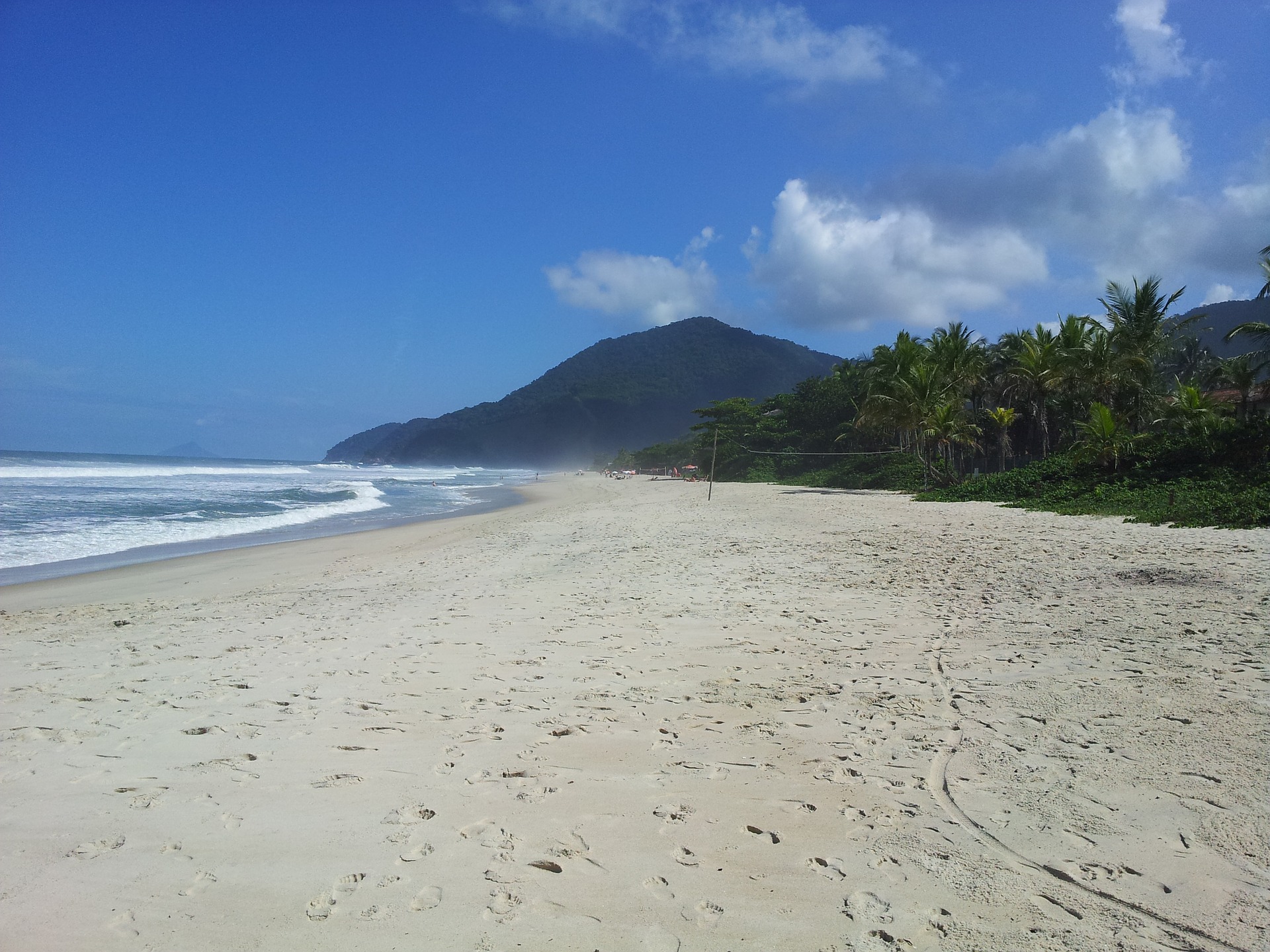 Praia em Maresias, litoral de São Paulo