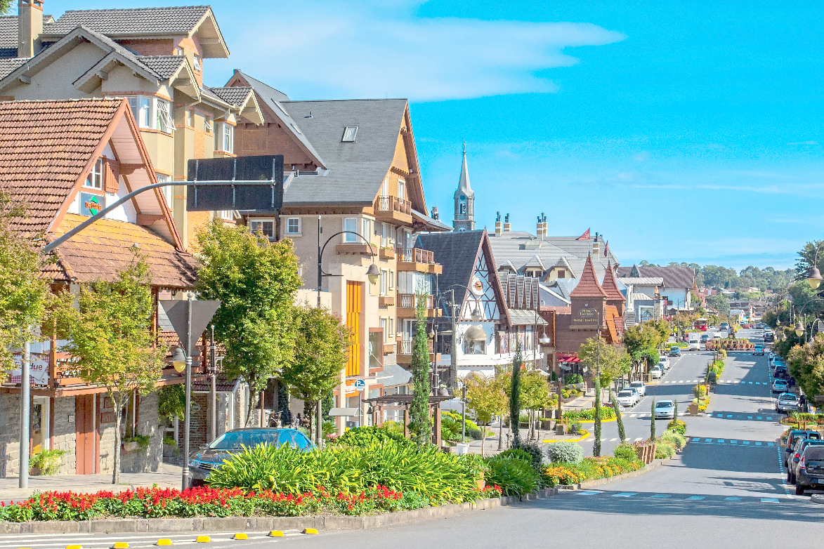 Avenida Borges de Medeiros, em Gramado