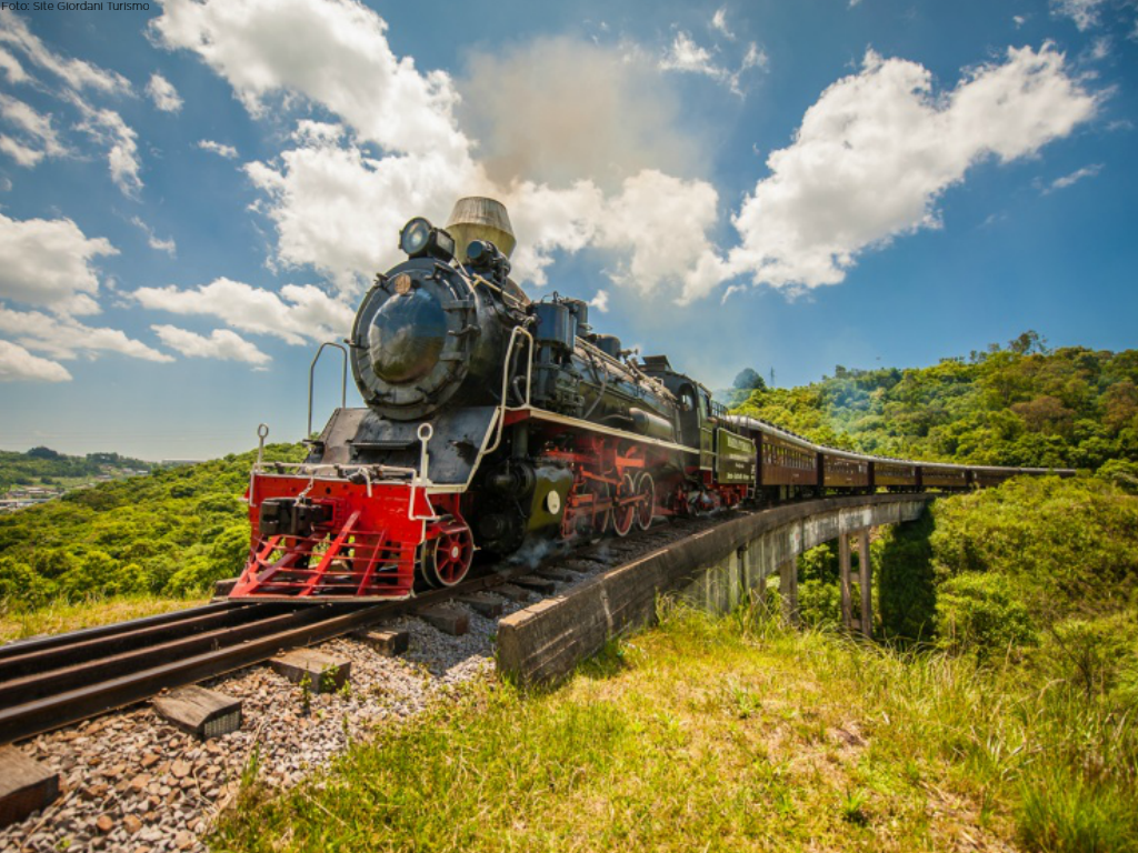 Trem para vinícolas de Gramado e Canela