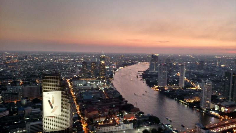 Foto aérea de Bangkok, na Tailândia.